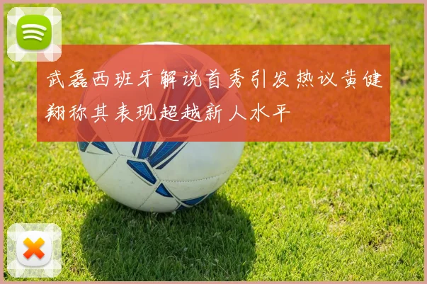 武磊西班牙解说首秀引发热议黄健翔称其表现超越新人水平